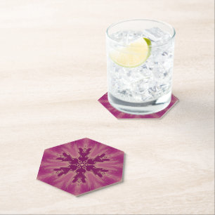 Prachtige exotische Paarse lades Kartonnen Onderzetters