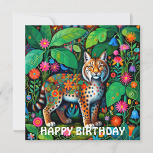 Prachtige Fee Lynx Bobcat Dier Kaart