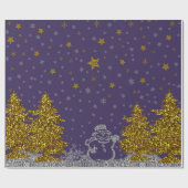 Prachtige feestdag in het paars cadeaupapier (Vlak)