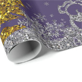 Prachtige feestdag in het paars cadeaupapier (Rol Hoek)