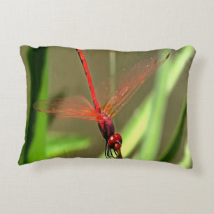 Prachtige firecracker Dragonfly Acrylverf Decoratief Kussen