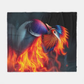 Prachtige Flame-boyant Firebird Hot Mandarin Duck Fleece Deken (Voorkant (Horizontaal))