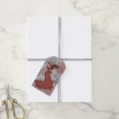 Prachtige Flamenco Dancer Floral Moederdag Cadeaulabel (Met Touw)