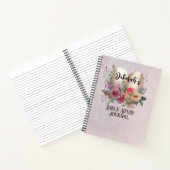 Prachtige Floral Christelijke aangepaste Bijbelstu Notitieboek (Binnen)