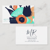 Prachtige Floral Modern Designer Visitekaartje (Voorkant / Achterkant)