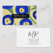 Prachtige Floral Poppy Designer Visitekaartje (Voorkant / Achterkant)