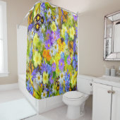 Prachtige Floral Shower Curtain Douchegordijn (In situ)