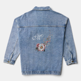 Prachtige florale denim jas jacket
