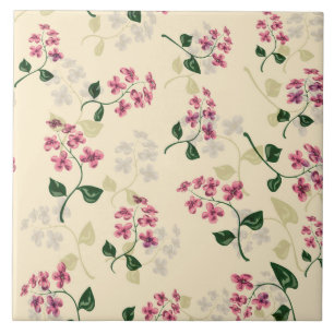 Prachtige florale naadloos patroon vergeet-me-not  tegeltje