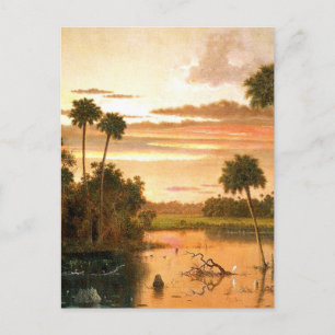 Prachtige Florida zonsondergang, fijnkunstschilder Briefkaart
