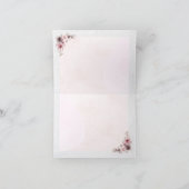 Prachtige  Flowers bruiloft Bedankkaart (Binnen)