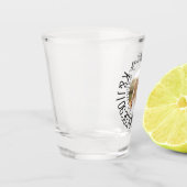 Prachtige foto shotglas trouwkaart Save the Date Shot Glas (Links)