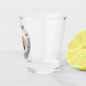 Prachtige foto shotglas trouwkaart Save the Date Shot Glas (Rechts)