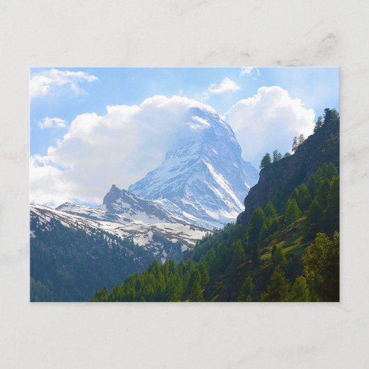 Prachtige foto van de Matterhorn Briefkaart (Voorkant)