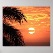 Prachtige foto van Hawaiian Sunset Poster (Voorkant)