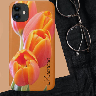 Prachtige foto van Vibrant Oranje Tulip iPhone 11 Hoesje