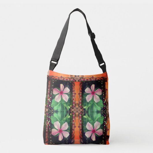 Prachtige fotografische bloem ontmoet Boho Charm C Crossbody Tas (Voorkant)