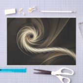 Prachtige, fractale ontwerpbrowsers en roomkleurig tissuepapier (Craft)