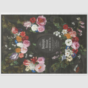 Prachtige Franse Florals-ontslagpapier Tissuepapier