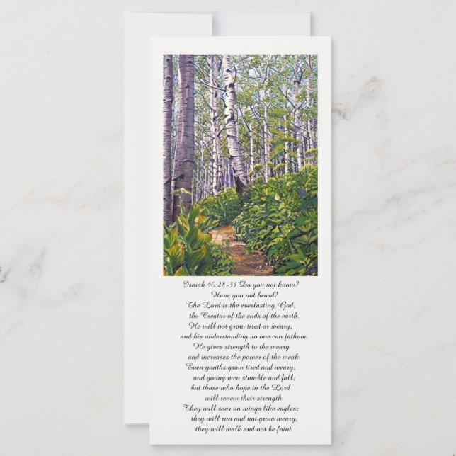 Prachtige gedenkgebed Kaart (Voorkant)