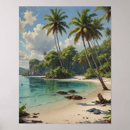 Prachtige geheime duikplek poster (Voorkant)