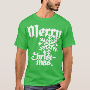 Prachtige Geïnspireerde kalligrafie Merry Chris T-shirt