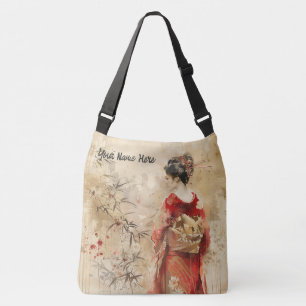 Prachtige Geisha standing Crossbody Tas