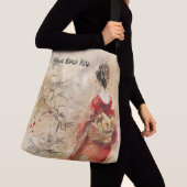Prachtige Geisha standing Crossbody Tas (Dichtbij)