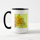 Prachtige gele affodils 15 oz Mok-scripts Mok (Links)