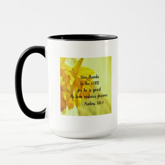 Prachtige gele affodils 15 oz Mok-scripts Mok (Links)