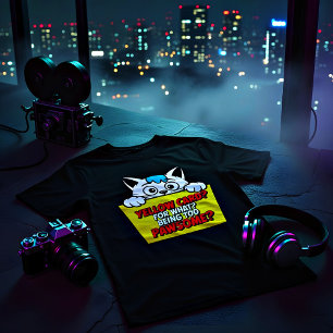Prachtige Gele Kaart Kat T-shirt – Grappige Kat Vo