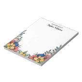 Prachtige gele koraalbloem van het bureau van notitieblok (Gedraaid)