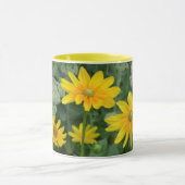 Prachtige gele mok voor zonnebloempitten (Midden)