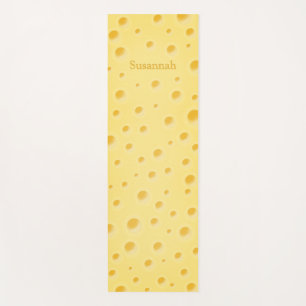 Prachtige gele Zwitserse kaas, gepersonaliseerd Yogamat