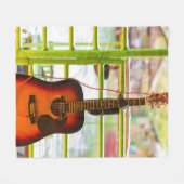 Prachtige geluiddempende gitaar fleece deken (Voorkant (Horizontaal))