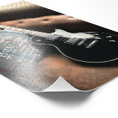 Prachtige geluiddempende gitaar foto afdruk (Hoek)