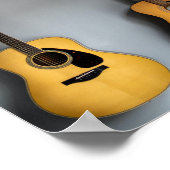 Prachtige geluiddempende gitaar poster (Hoek)