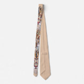 Prachtige gemuteerde leeuwenkop in beige stropdas (Achterkant)