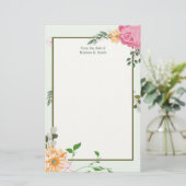 Prachtige , gepersonaliseerde receptionist briefpapier (Staand voorkant)