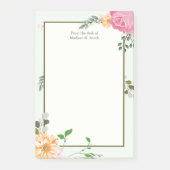 Prachtige , gepersonaliseerde receptionist post-it® notes (Voorkant)