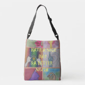 Prachtige geweldige beleving van een leuke dag. crossbody tas (Achterkant)