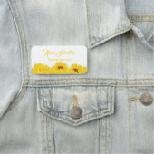 Prachtige Geweldige Elegant Sunflower Naamplaatje (In situ)