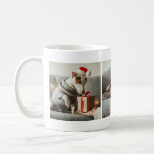 Prachtige Geweldige Mok voor kerstfotocollage