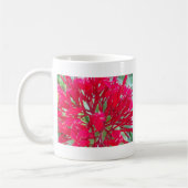 Prachtige Geweldige rode bloemen Mok met twee Afbe (Links)
