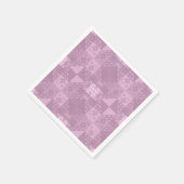 Prachtige gewone lila patchwork servet (Hoek)