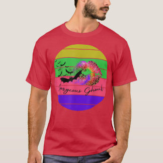 Prachtige Ghoul Retro Halloween Bat Lips Baddie Co T-shirt