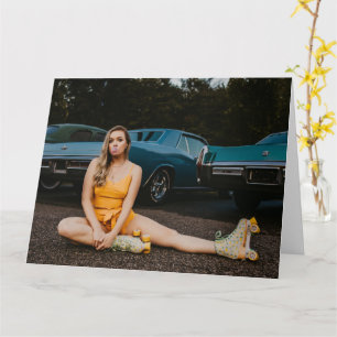 prachtige godin in het wenskaart van de Mode Kaart