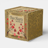 Prachtige  Gold-Damask & Art Deco Bedankdoosjes (Achterkant)