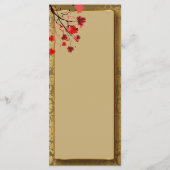 Prachtige Gold-Damask & Art Deco Menu (Achterkant)