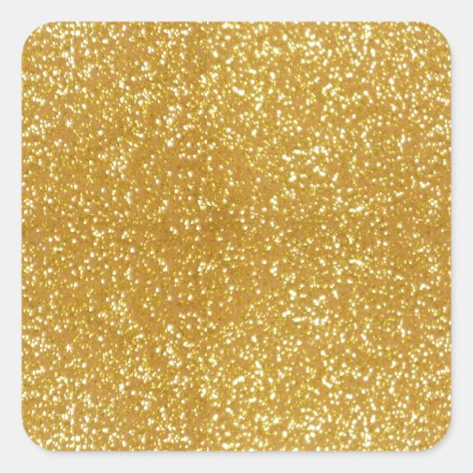 Prachtige Gold Vierkante Sticker (Voorkant)
